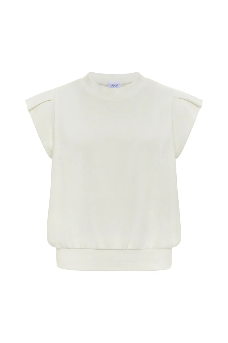 Olivia Knit Top - White – Lolli & Pop