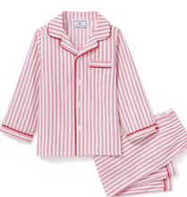 Load image into Gallery viewer, Red Ticking Pajama Set