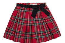 Load image into Gallery viewer, Organic Pleated Party Skirt with Bow