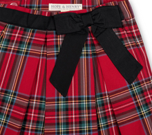 Load image into Gallery viewer, Organic Pleated Party Skirt with Bow