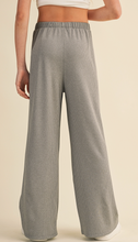 Load image into Gallery viewer, Wide Leg Pull-on Gray Knit pants