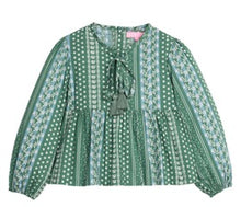 Load image into Gallery viewer, Riviera Top - Fairfield Forest Stripe