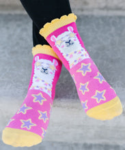 Load image into Gallery viewer, Unicorn Llama Giraffe Flamingo Pattern Crew Socks 6 Pair Pack