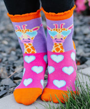 Load image into Gallery viewer, Unicorn Llama Giraffe Flamingo Pattern Crew Socks 6 Pair Pack