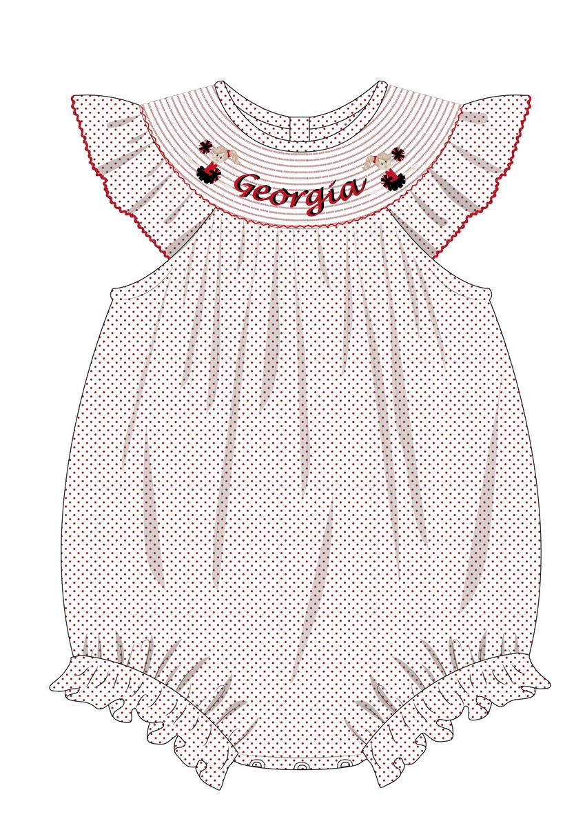 Bitty Dot Bishop Smock Georgia Bubble