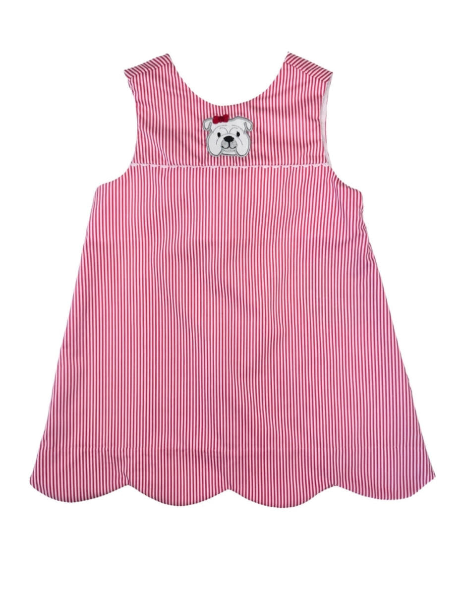 Bulldog Ric Rac Scallop Dress