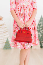 Load image into Gallery viewer, Girl&#39;s Crossbody Purse - Red Shimmer

