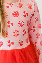 Load image into Gallery viewer, L/S Tutu Dress - Pink Peppermint
