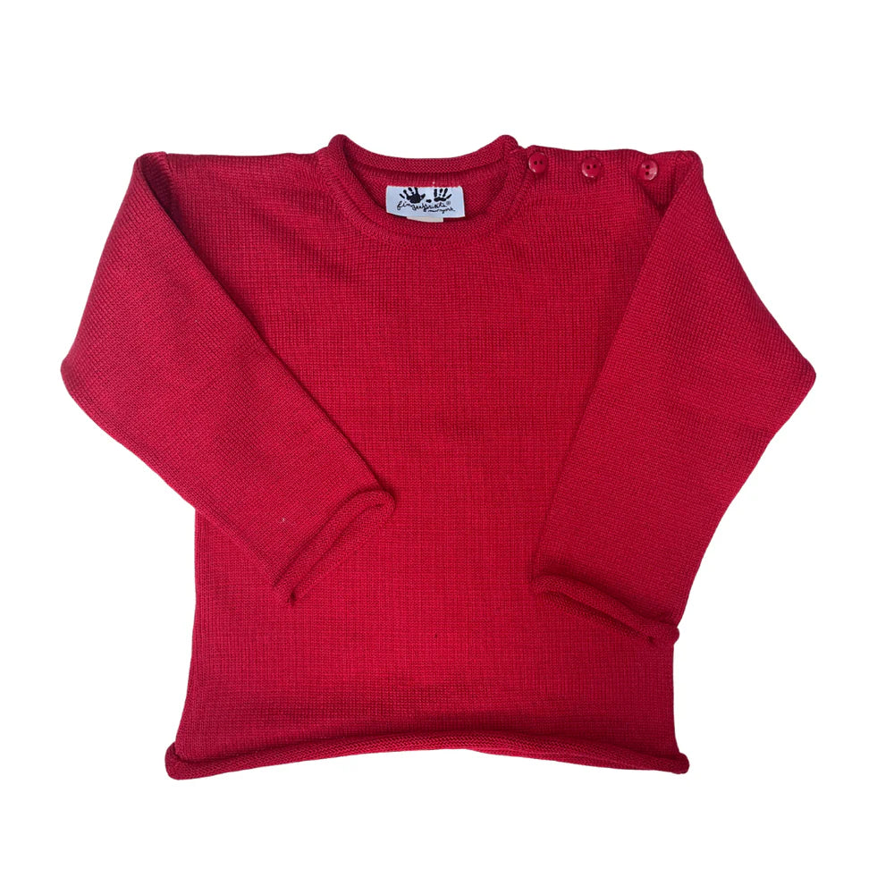 Rollneck Sweater - Red