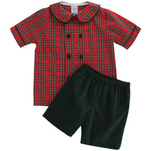 Load image into Gallery viewer, Tartan Plaid Dressy Short Set
