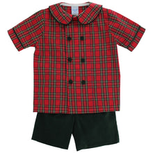 Load image into Gallery viewer, Tartan Plaid Dressy Short Set
