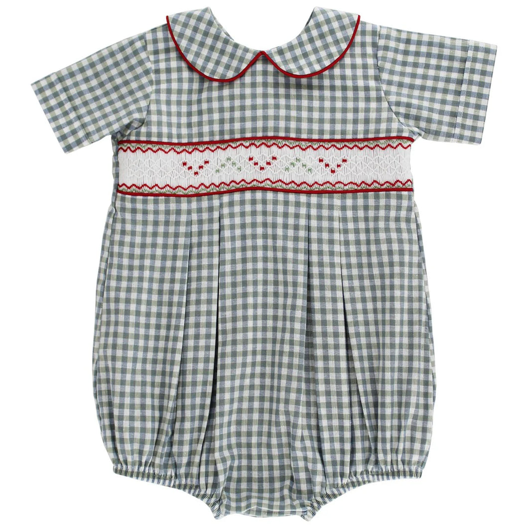 Dressy Bubble - Red Bows on Gingham