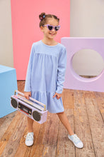 Load image into Gallery viewer, Lisle Dress - Periwinkle Velour
