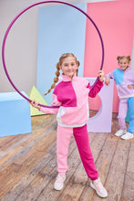 Load image into Gallery viewer, Color Block Quilted Pullover - Pink &amp; Cranberry
