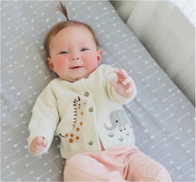 Load image into Gallery viewer, Animal Safari Embroidered Cardigan - Natural
