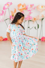 Load image into Gallery viewer, S/S Pocket Twirl Dress - Sunlit Garden
