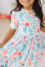 Load image into Gallery viewer, S/S Pocket Twirl Dress - Sunlit Garden
