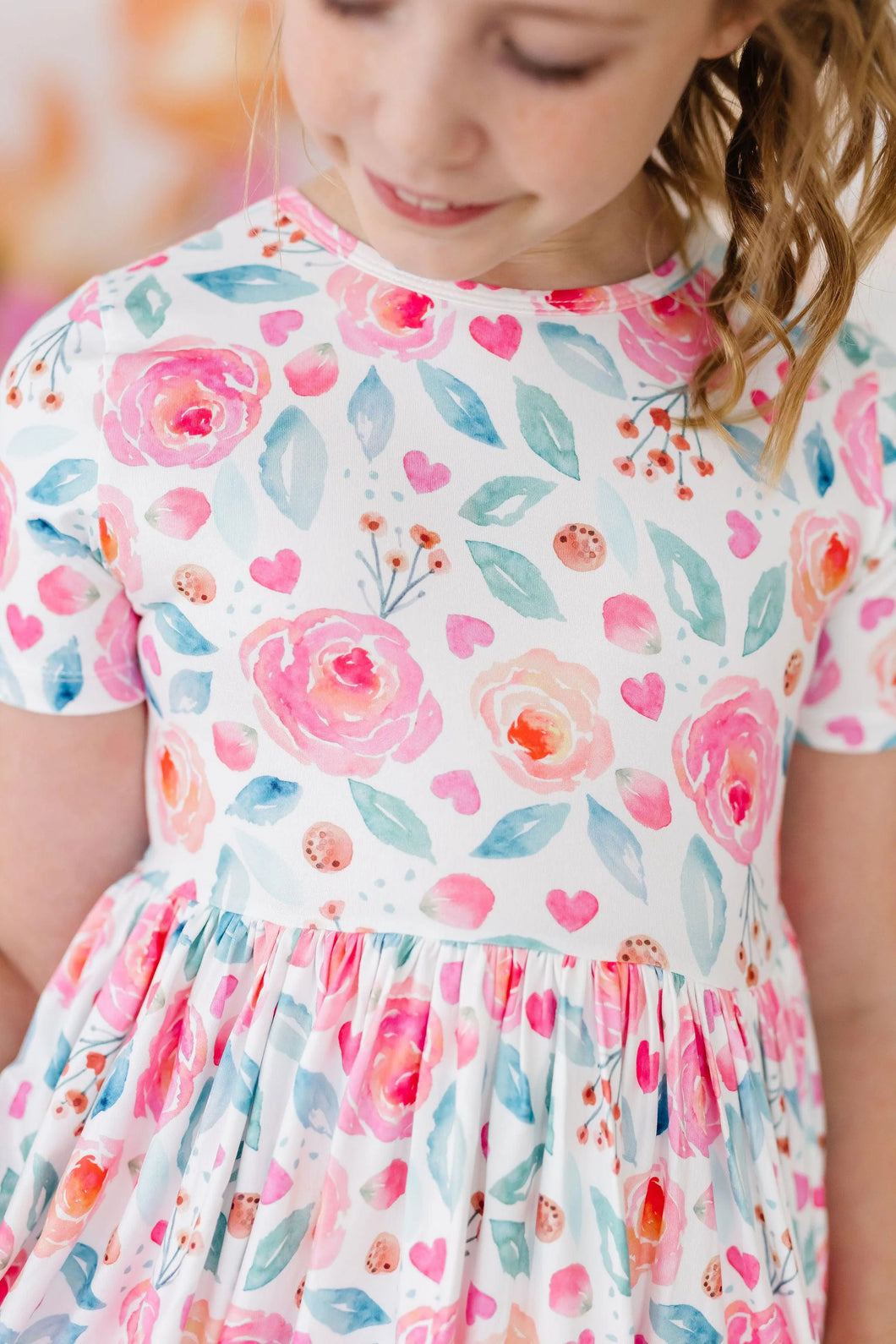 S/S Pocket Twirl Dress - Rosettes