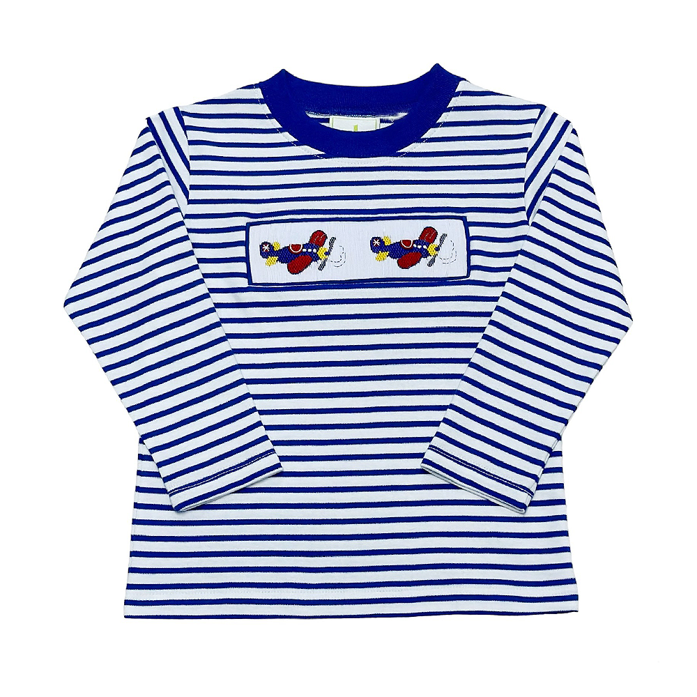 Airplane Smocked Play Tee