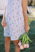 Load image into Gallery viewer, PRE-ORDER Bea Blue Floral Dotted-Swiss Dress
