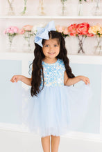 Load image into Gallery viewer, Tank Tutu Dress - Blooming in Blue
