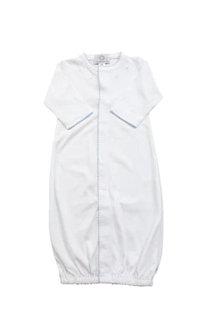 Proper Pima Converter Gown - White w/ Blue