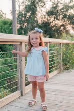 Load image into Gallery viewer, Genevieve Banded Short Set- Coral Stripe
