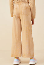 Load image into Gallery viewer, Washed Cargo Pocket Wide Leg Knit Pants
