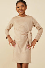 Load image into Gallery viewer, Vegan Suede Side Tie Dress
