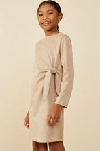 Load image into Gallery viewer, Vegan Suede Side Tie Dress

