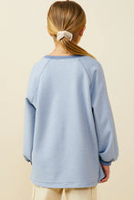 Load image into Gallery viewer, Puff Sleeve Contrast Banded Knit Top
