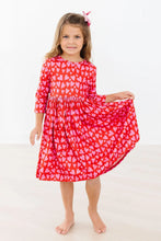 Load image into Gallery viewer, 3/4 Sleeve Pocket Twirl Dress - Hearts &amp; Hugs
