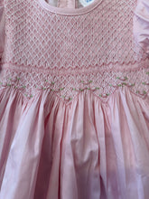 Load image into Gallery viewer, Nicole Pink Smocked Bodice Dress
