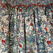Load image into Gallery viewer, Gianna Blue Floral Smocked Dress
