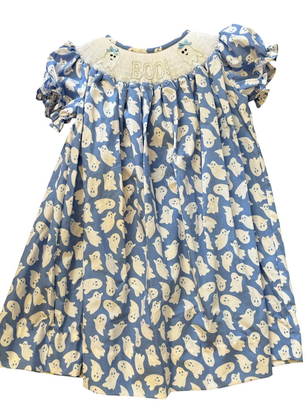 Boo Bishop Smocked Dress