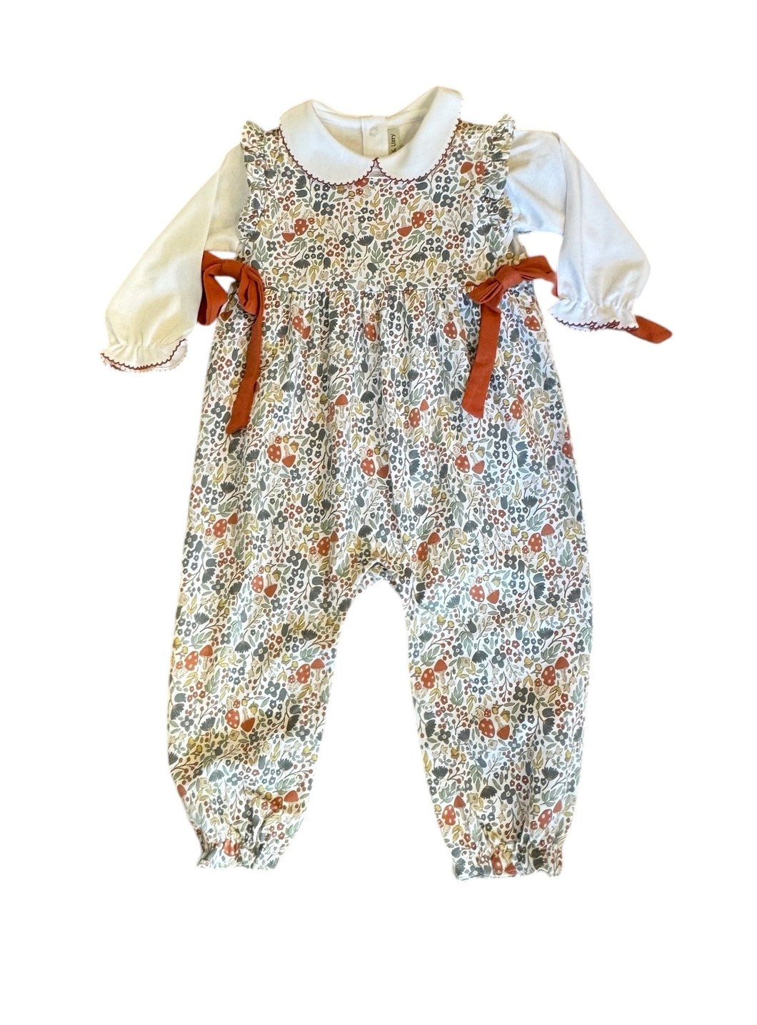 Fall Flower Romper Set