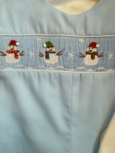 Load image into Gallery viewer, Snowman Smocked Longall
