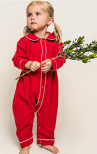 Load image into Gallery viewer, Red Flannel Cambridge Romper - Girl or Boy
