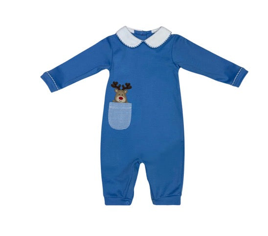 Oliver Bubble - Reindeer Periwinkle Knit