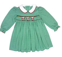 Load image into Gallery viewer, Marion Dress - Santa Claus Christmas Green Knit
