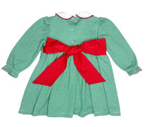 Load image into Gallery viewer, Marion Dress - Santa Claus Christmas Green Knit

