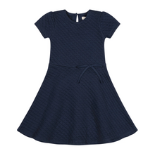 Load image into Gallery viewer, Quilted Knit Dress - Navy
