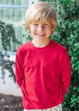 Load image into Gallery viewer, Blake Boy's Longsleeve Pocket T-Shirt - Red

