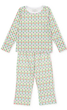 Load image into Gallery viewer, Millie Girl's Pant PJ Set - Tree Topper Bows

