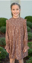 Load image into Gallery viewer, Lottie Dress - Brown Sugar Blooms
