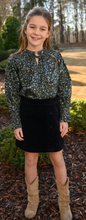 Load image into Gallery viewer, Reese Corduroy Skirt - Midnight Navy

