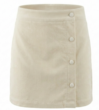 Load image into Gallery viewer, Reese Corduroy Skirt - Winter White
