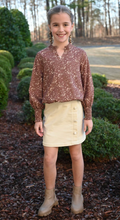 Load image into Gallery viewer, Reese Corduroy Skirt - Winter White

