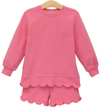 Load image into Gallery viewer, Sophia Scalloped Set- Pink
