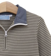 Load image into Gallery viewer, Tucker Pullover Set- Beige Stripe/Blue

